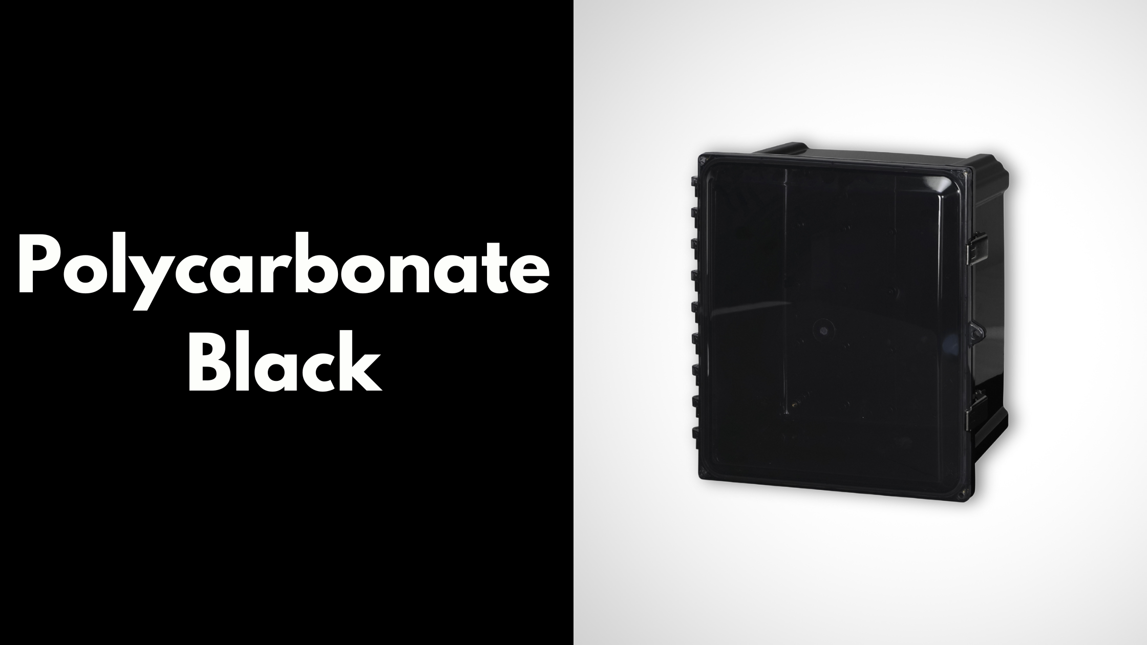 Polycarbonate Black enclosure