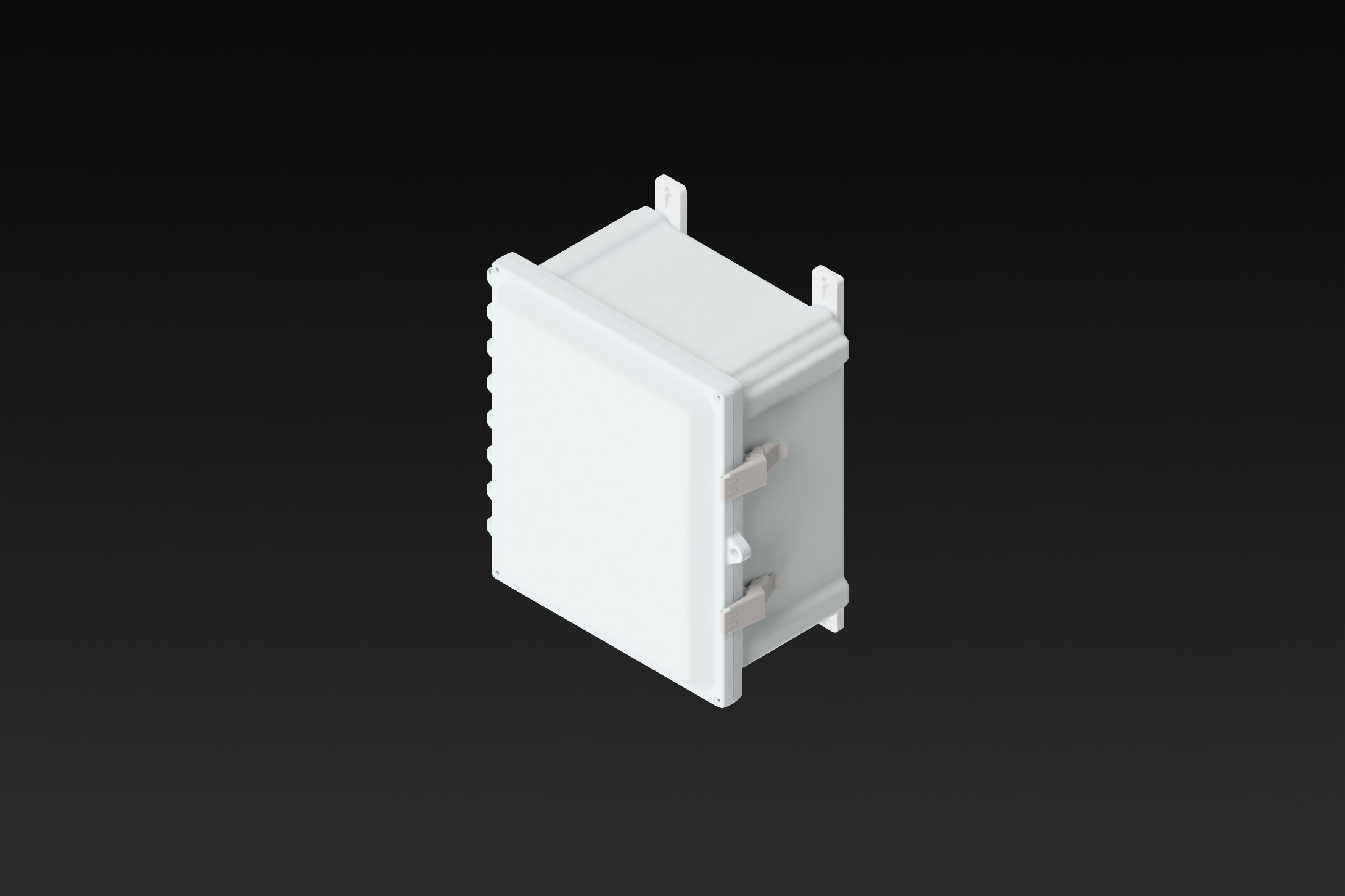 Polycarbonate Enclosure 10 x 10 x 6 Inches Heartland Opaque Cover with Stainless Steel Latches  by AttaBox®