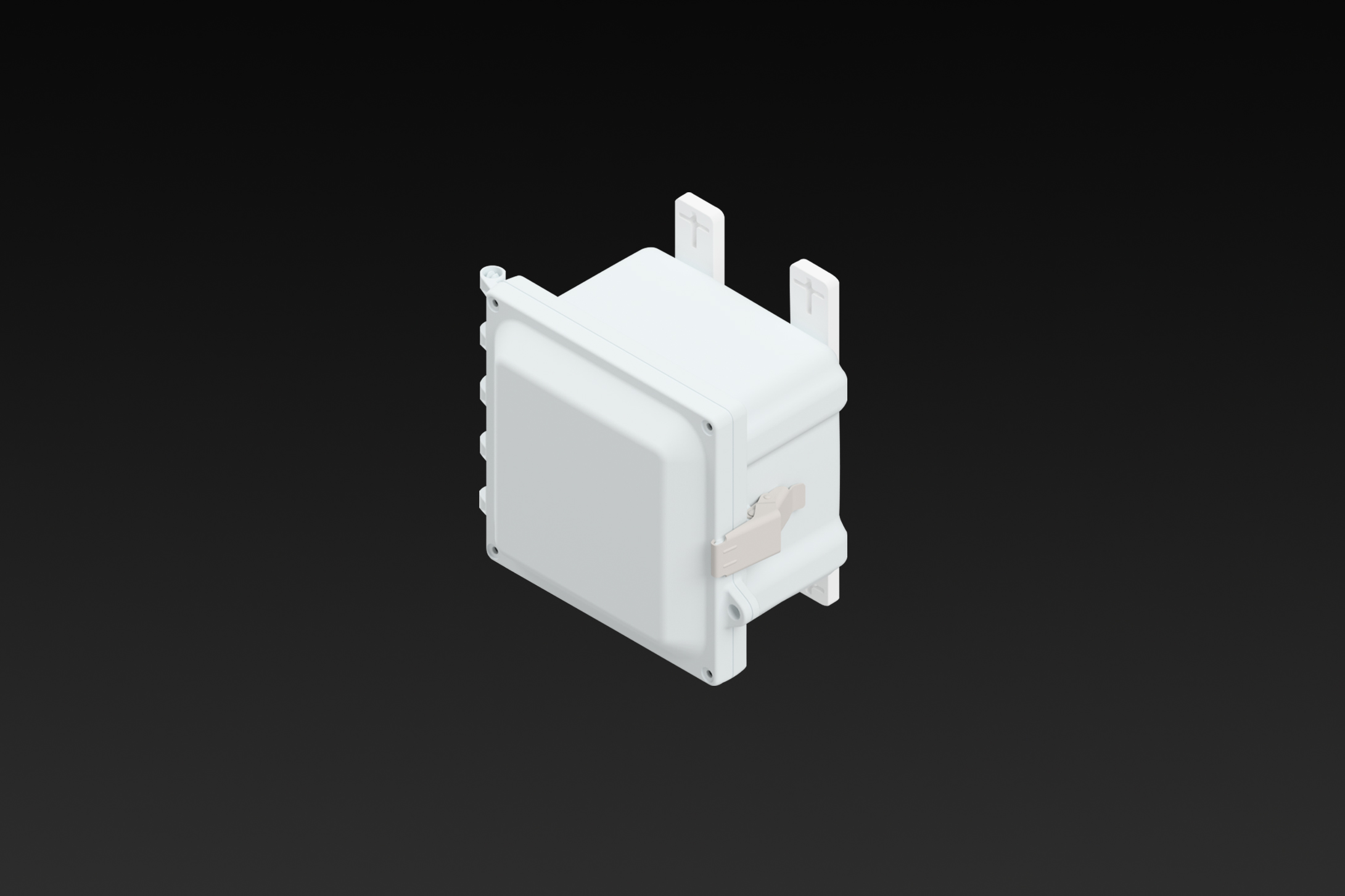 Polycarbonate Enclosure 6 x 6 x 4 Inches Heartland with Stainless Steel Latches  by AttaBox®